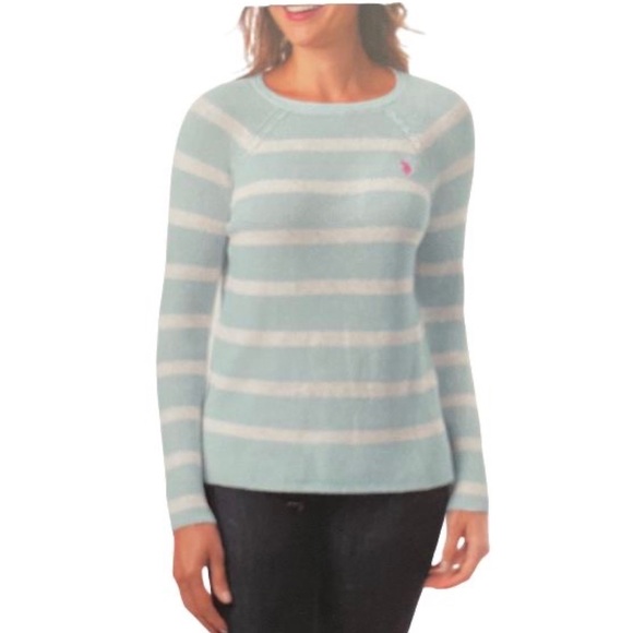 U.S. Polo ASSN. Stripes Sweater Sz M - Picture 9 of 9